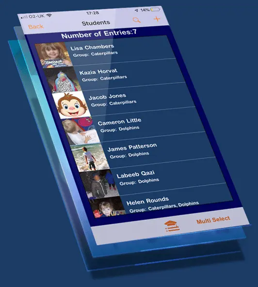 Editable features in Learning Journey